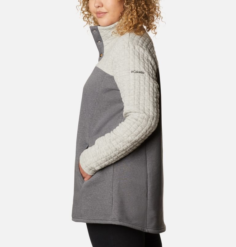 Women's Columbia Sunday Summit II Tunic Sweatshirts Grey | Plus Size CA-ZC45A
